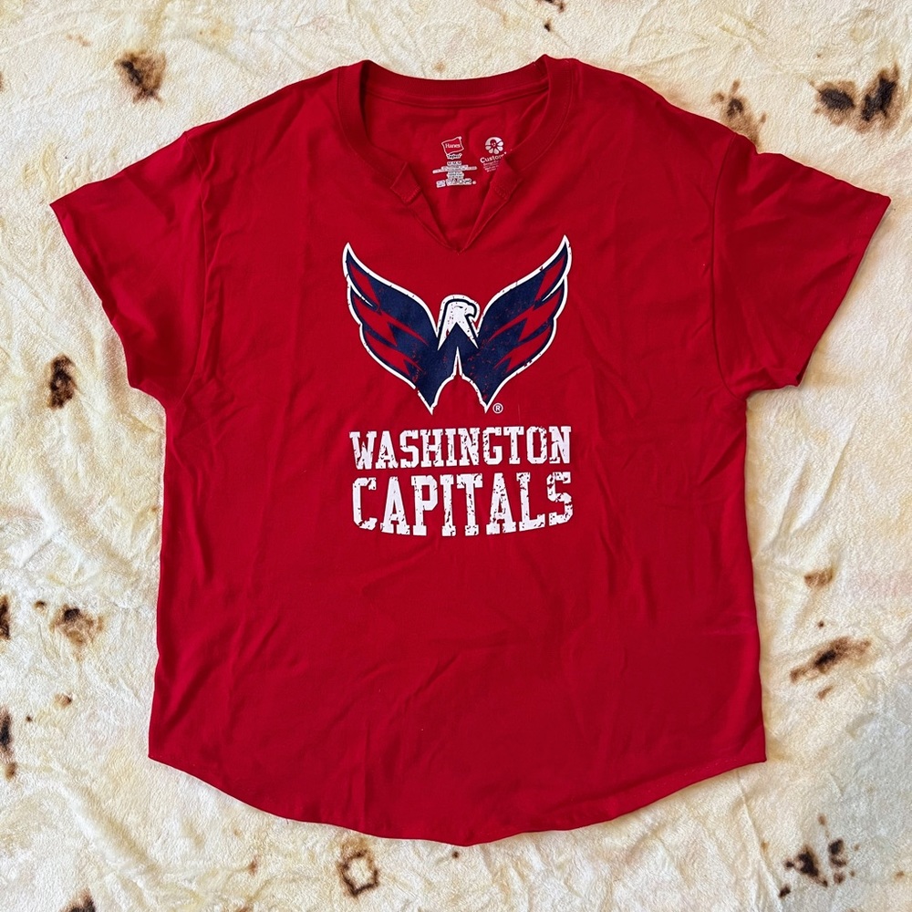 Vintage Custom Tailored Caps Rock the Red Shirt Women’s size Medium